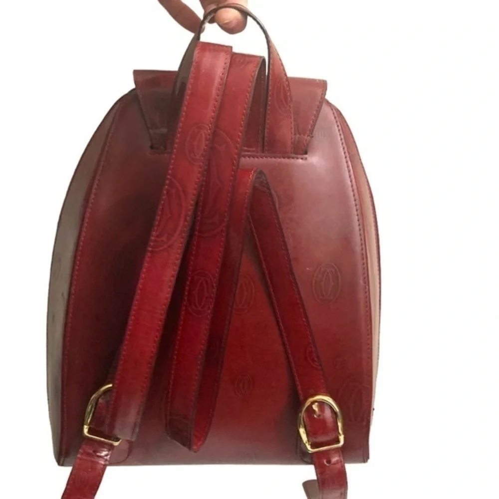 Cartier birthday burgandy vintage backpack
